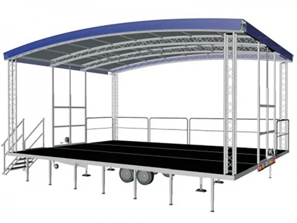  LUMEX ARCUM X48 8x6m Mobile Stage Roof Used, Second hand 