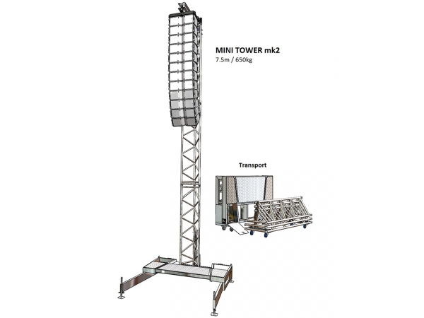  ALC-truss engineering S-60-MI2 V.2 mini tower PA Towers Used, Second hand 